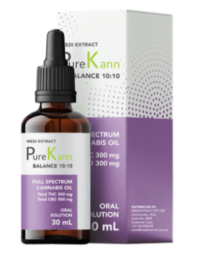 community photo of PureKann PUREKANN BALANCED OIL 10:10 (THC 10 mg/mL and CBD 10 mg/mL) Total Active THC 300mg/30mL : CBD 300mg/mL) Oil 30ml