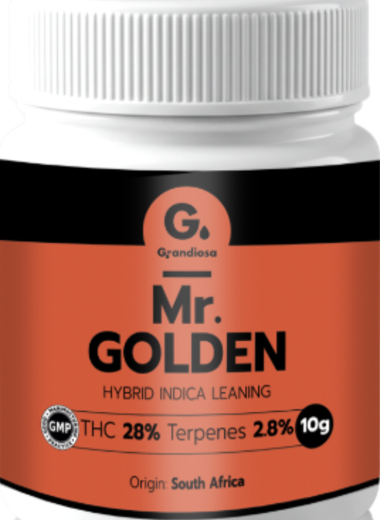 community photo of Grandiosa Grandiosa Premium Dry Flower Mr. GOLDEN 28% THC 10g Flower 10g