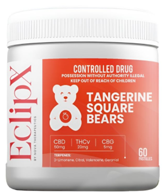 EclipX Tangerine Square Bears CBD50:THCv20:CBG50