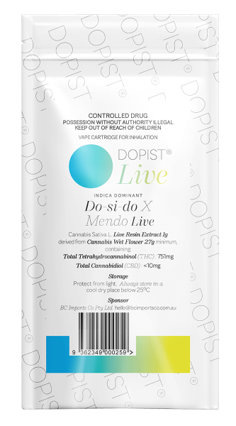 Dopist Live Do-Si-Do x Mendo (Live Resin)