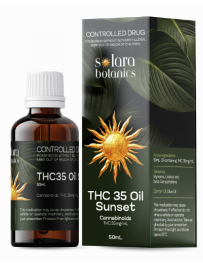 Solara Botanics THC35 Full Spectrum Oil Sunset