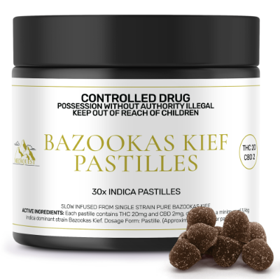 community photo of Mediquest Bazookas Kief Pastilles 20:2 Edibles 30 units