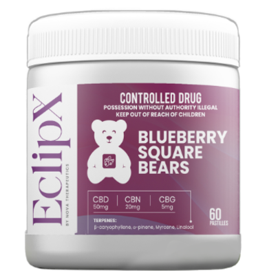 community photo of EclipX Blueberry Square Bears Edibles 60 units