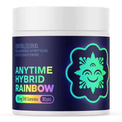 community photo of Rainbow Region Anytime Hybrid 10 mg THC Gummies Edibles 30 piece