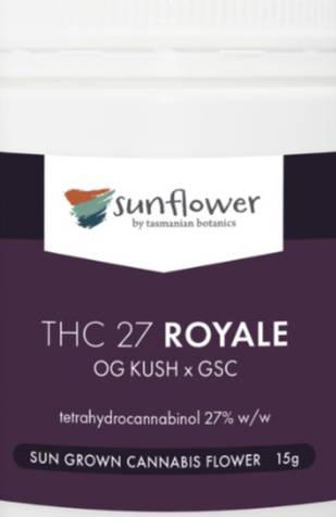 community photo of Sunflower by Tasmanian Botanics THC 27 Royale 15g Flower 15g