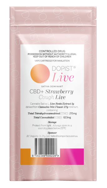 Dopist Live CBD+ Strawberry Cough