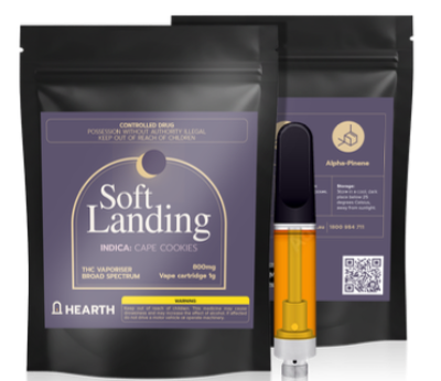 Lady J LADY J™  HEARTH SOFT LANDING THC 800mg Indica- Cape cookies 1g