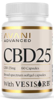 AVANI Advanced CBD25mg with VESIsorb