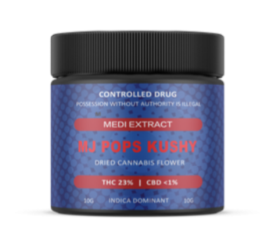 community photo of MJ MJ POPs Kushy THC 23% (small buds) Flower 10g